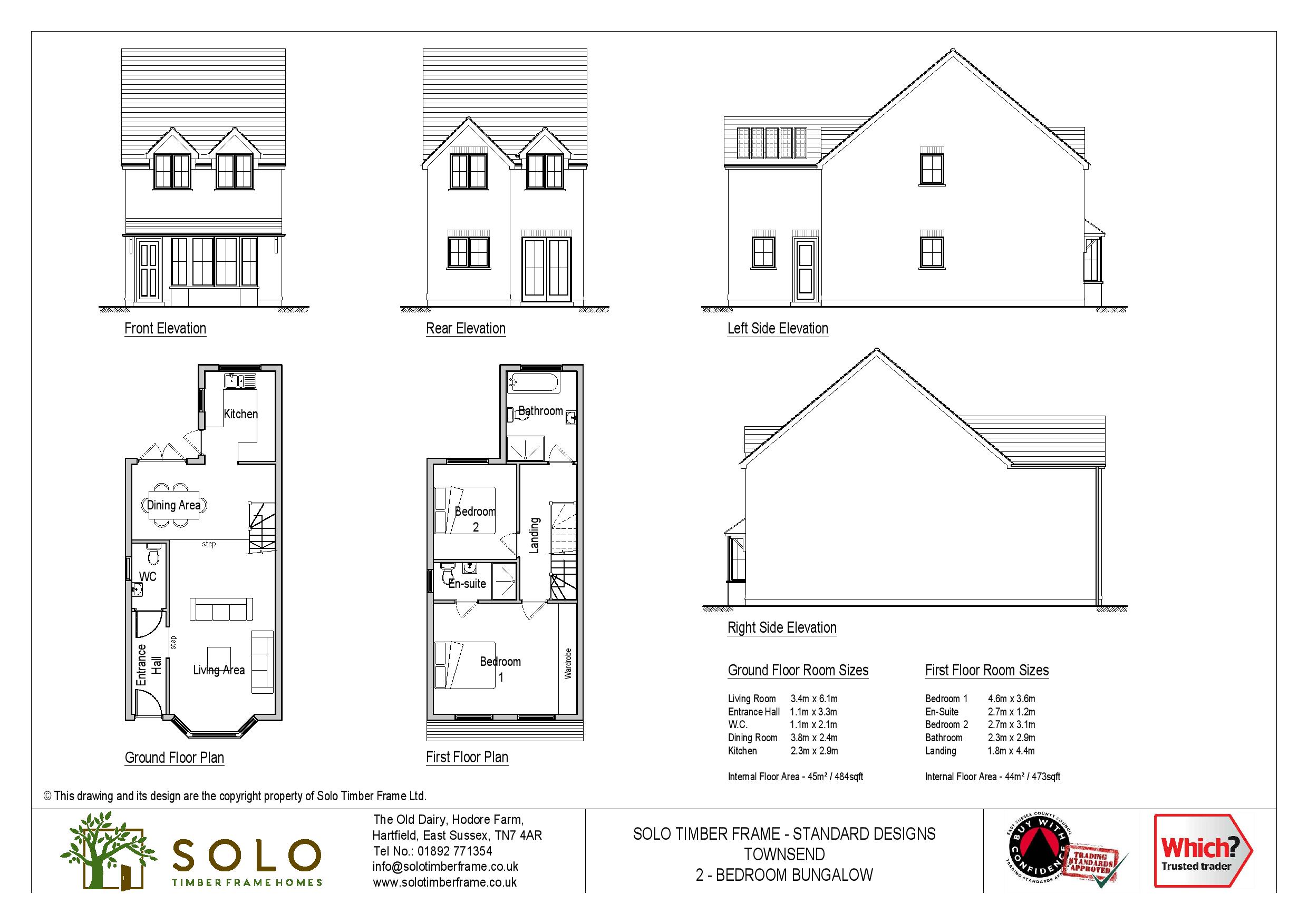 Townsend 3 3 Bedroom House Design Designs Solo Timber Frame Homes